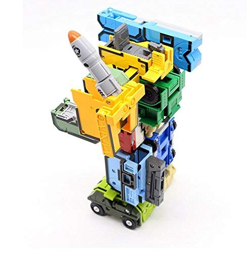 heya 15pcs Creative Assembling Educational Action Figures Transformers Number Robot Deform Plane Car Birthday Kids Gift Toys: Toys & Games