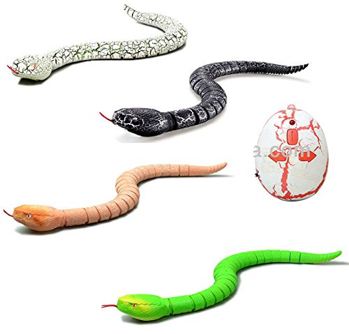 heya 16" Realistic Remote Control RC Snake Toy (Assorted Colors)