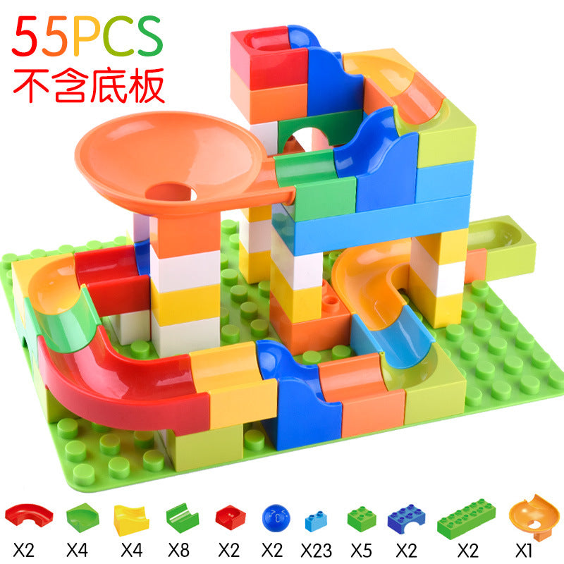Multifunctional children's learning desk DIY assembled size particles early education building block table baby educational toys