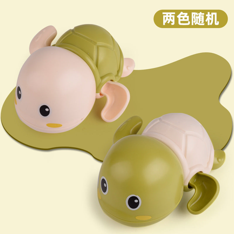 Creative baby shower toys wind-up swimming turtle bathroom toys