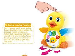 ~QUALITY GUARANTEE~ S&G Pro Fun Musical Duck with Sound Variations, Lights and Action