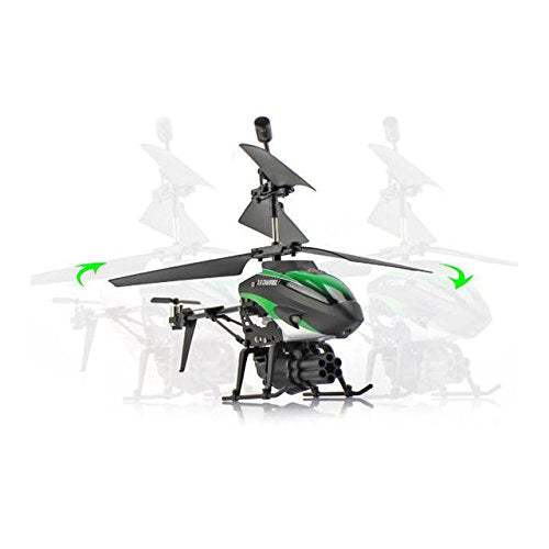 Toy, Play, Fun, Newest RC Drone 3.5CH Helicopter with Machine Gun Launcher 3.5Channal Infrared Control Remote Control Shock Proof Drone ToysChildren, Kids, Game