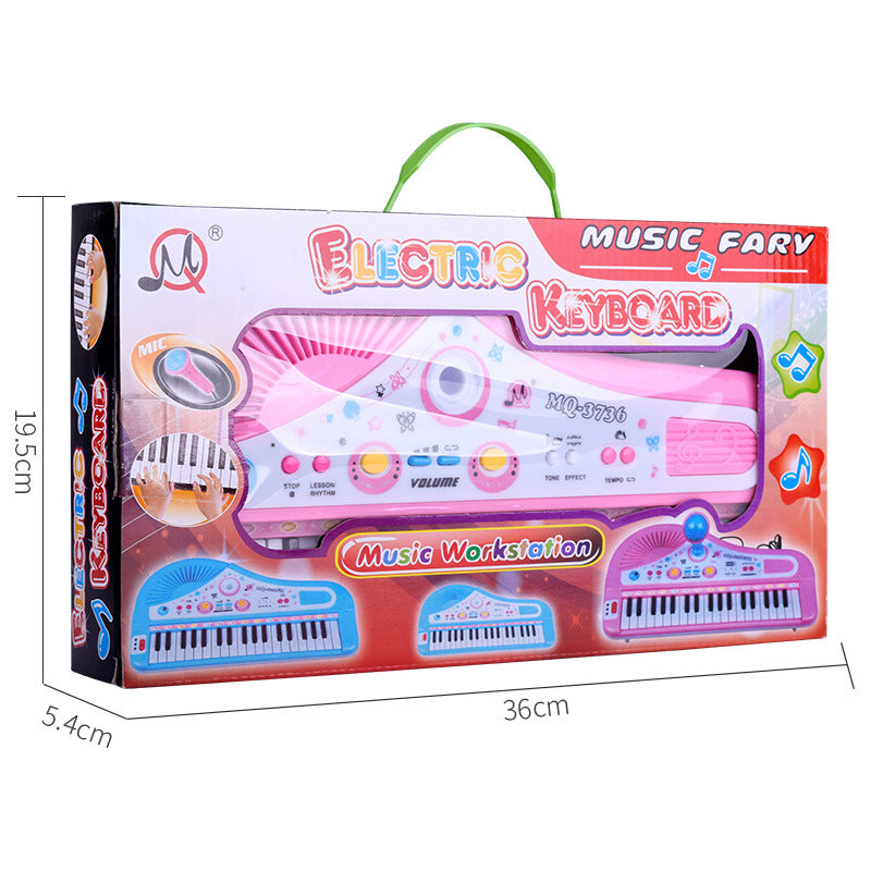 Children's electronic piano _37 key electronic piano tape microphone multi-functional music piano instruments toys