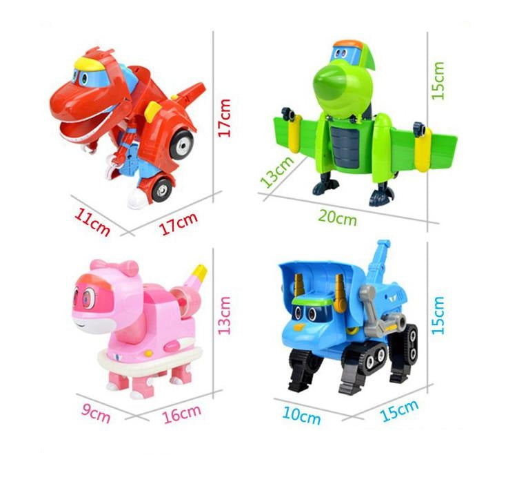 New Cartoon Characters Robot Dinosaur Rescue gogo dino mini transformer Tomo Children&#039;s gift