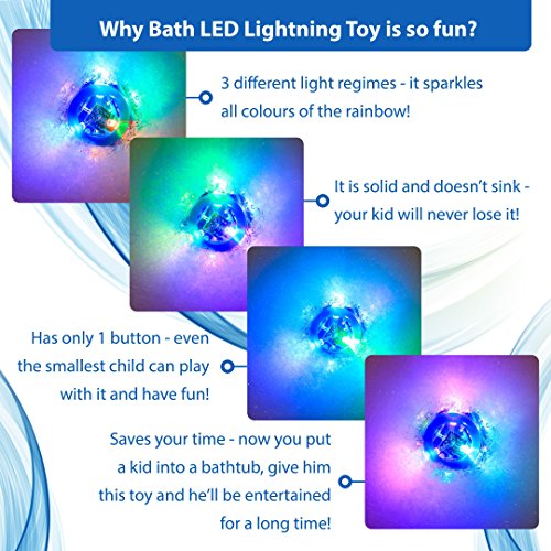 Light-up Toy Waterproof for Kids Durable Floating Safe for Baby with Instruction Boys and Girls Toddler Toys Children Prime Water Gift Toys Educational Boat Pool Fun