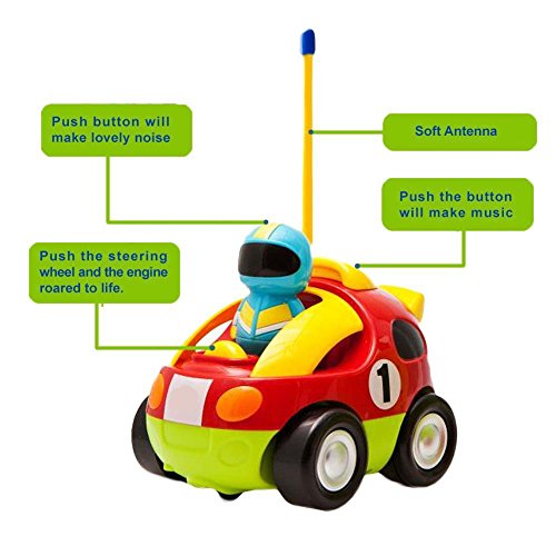 Cartoon R/C Race Car Radio Control Toy for Toddlers(ENGLISH Packaging)