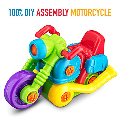 Build your Own and Take Apart Racing Kids Motorcycle DIY Toy