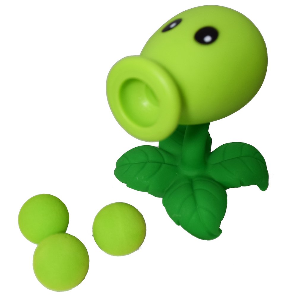 Party PVZ Plant Pea Shooter Ball Popper Zombie Action Figure Toy