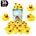 Bucket of 36 Pcs Classic Rubber Duck Bath Toys | Float and Squirt Duckies for Baby Shower, Birthday Party Favors, Kids Gifts (Yellow)