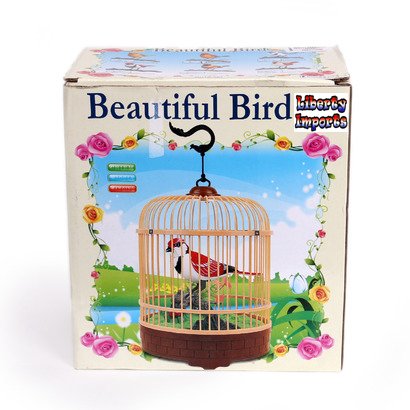 Singing & Chirping Bird Toy in Cage | Realistic Sounds & Movements | Sound Activated