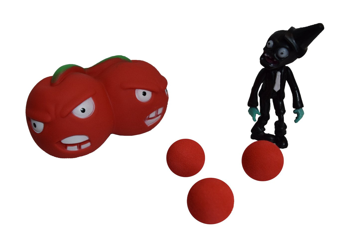 Party PVZ Plant Cherry Bomb Ball Popper Zombie Action Figure Toy