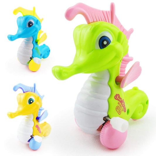 6 Pack Cartoon Walking Animal Hippocampus Wind-up Toy Party Favors Random Color