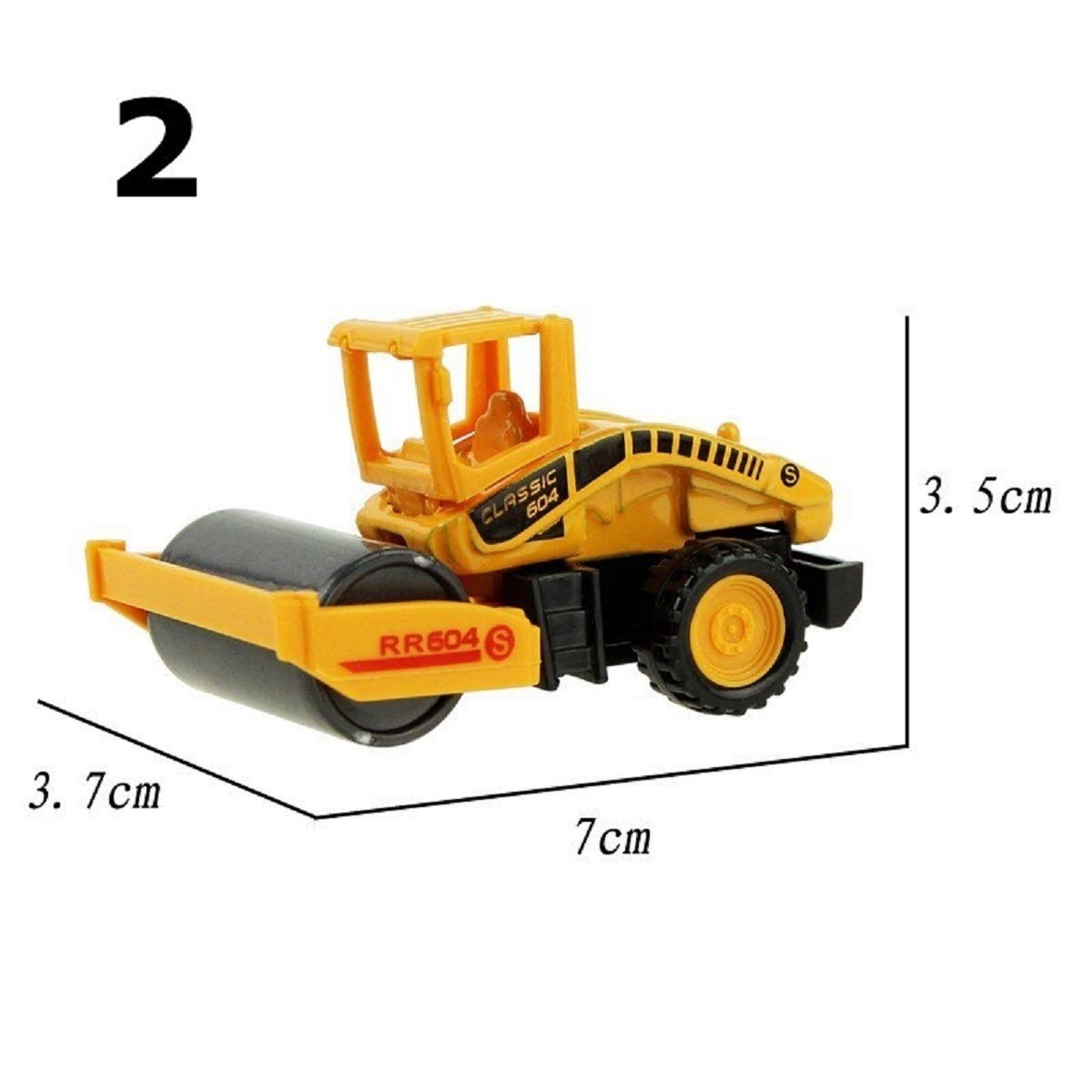 8 Types Diecast Mini Alloy Construction Vehicle Engineering Car Dump-car Dump Truck Model Classic Toy (Pack of 8)