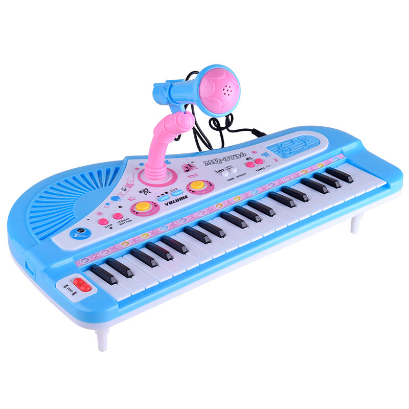 Children's electronic piano _37 key electronic piano tape microphone multi-functional music piano instruments toys