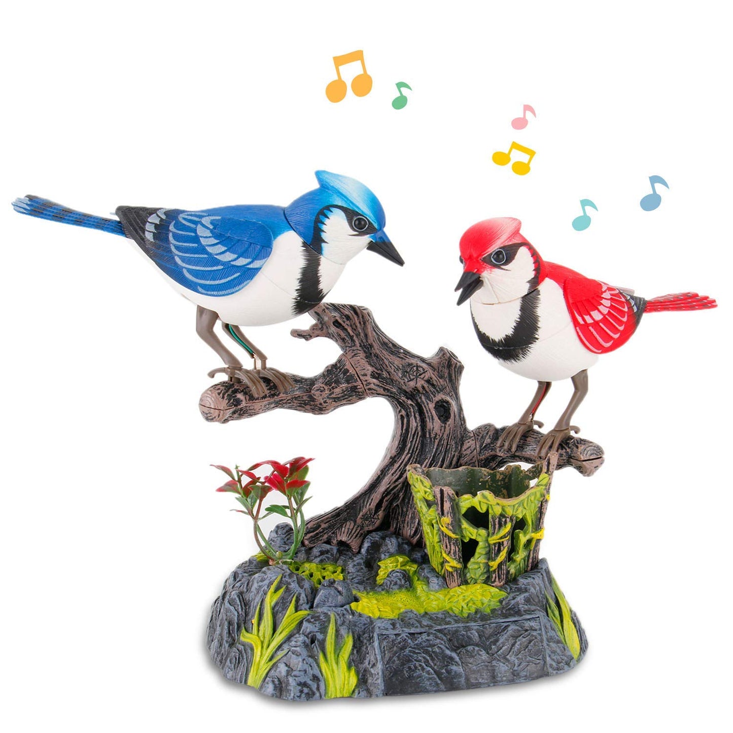 Singing & Chirping Birds - Realistic Sounds and Movements (Blue Jays)