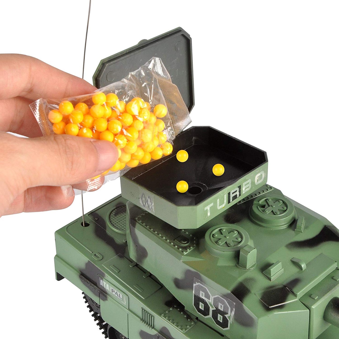 RC Power BB Tank Radio Remote Control Military Battle Tank That Shoots Airsoft Bullets