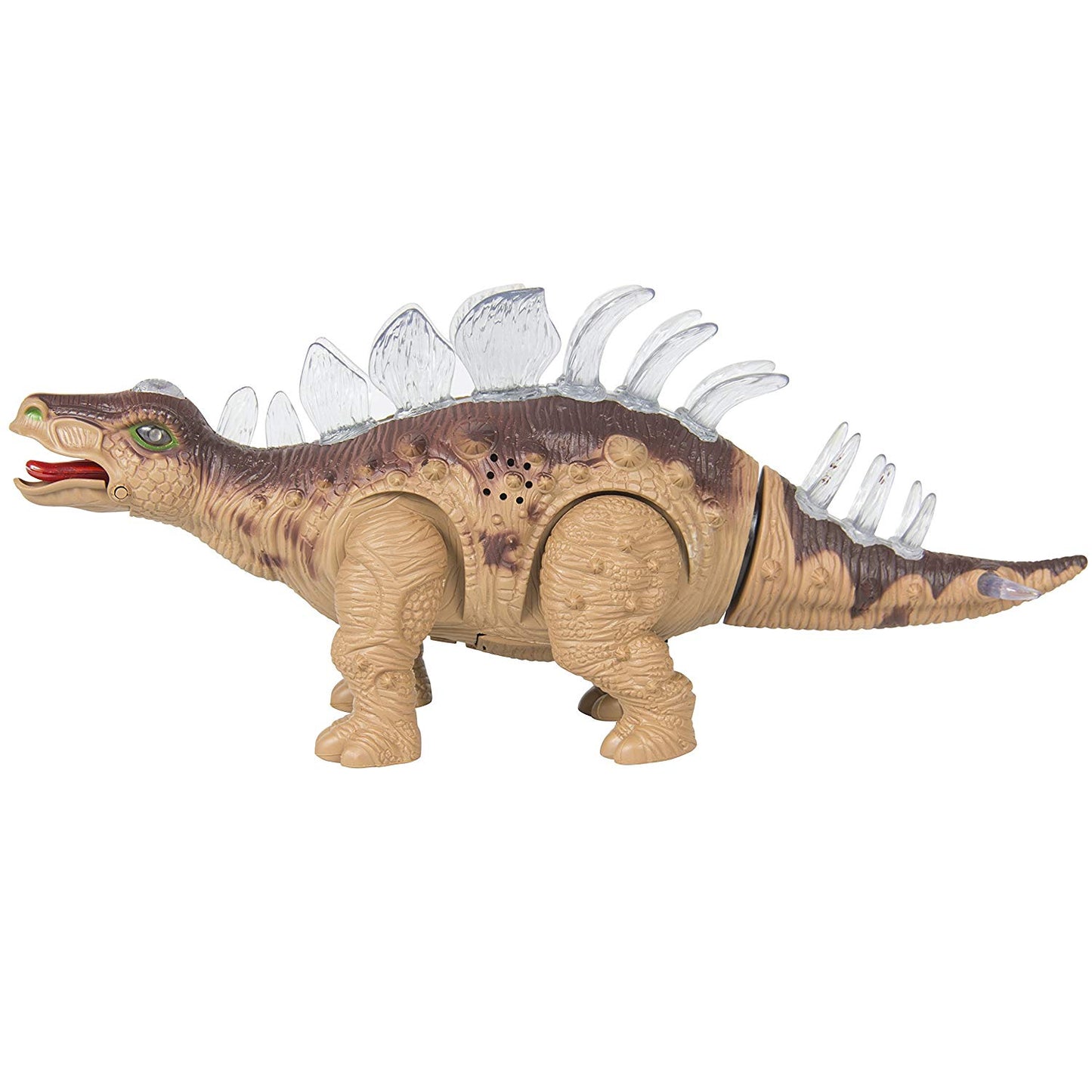 Kids Toy Walking Dinosaur Stegosaurus Toy Figure Lights & Sounds, Real Movement