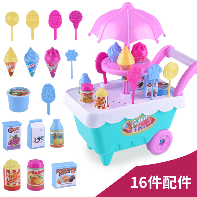 children's home simulation ice cream cart girl candy trolley toy creative gift toy