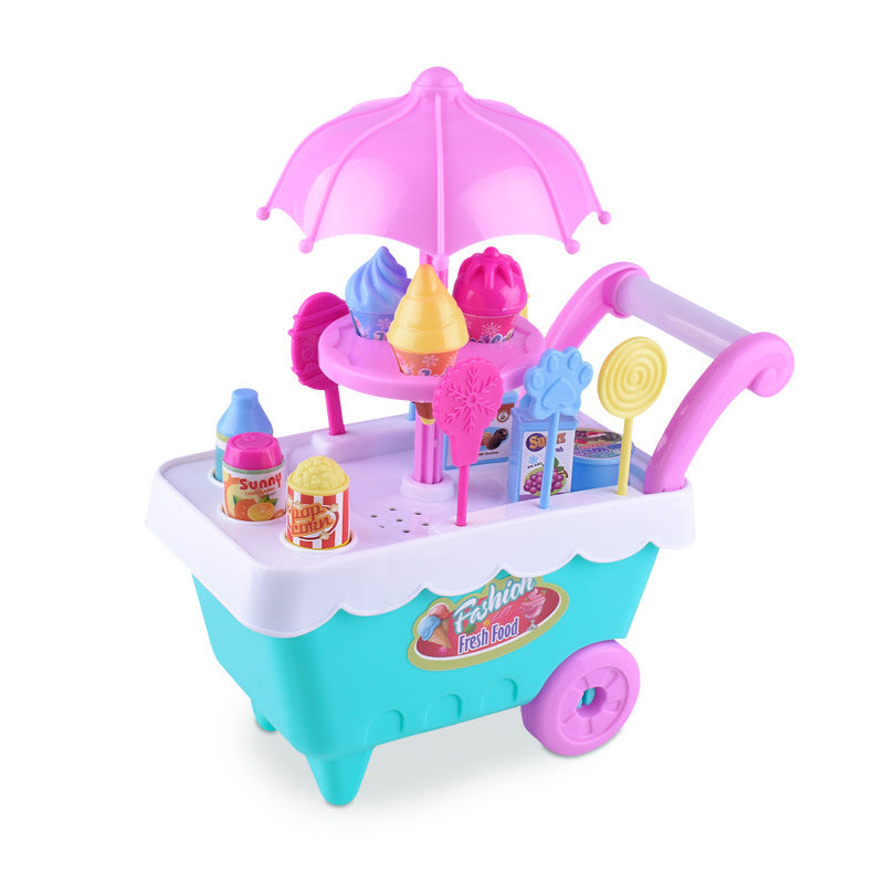 children's home simulation ice cream cart girl candy trolley toy creative gift toy