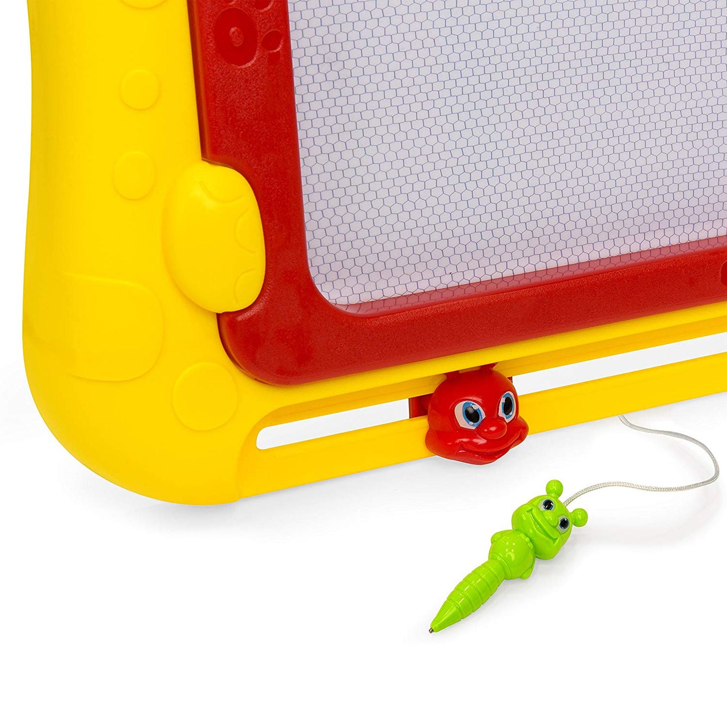 Magnetic Colorful Writing Board w/ Pencil, Eraser, and Learn-Along Buttons & Speakers - Yellow