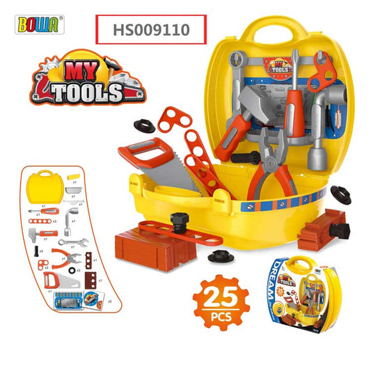 HS009110, Yawltoys, Tools Suitcase, Kids play set, Educational toy