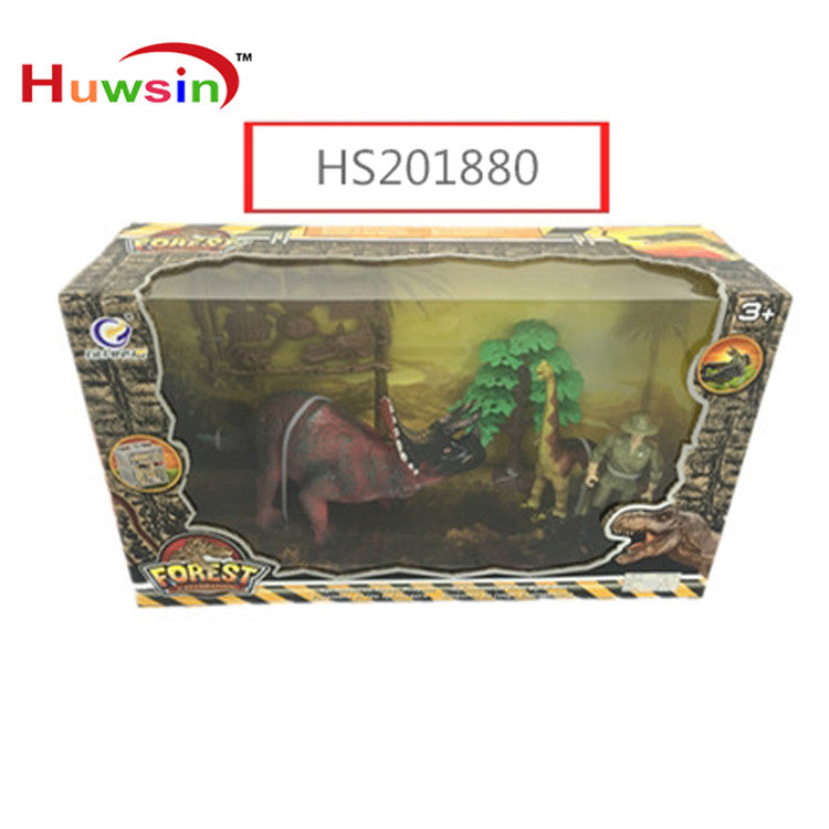 HS201880, Yawltoys, Hot selling plastic dinosaur toy set for kids