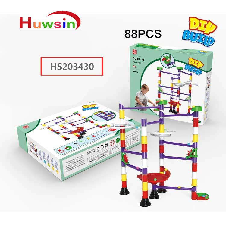 HS203430, Yawltoys, Plastic Building block,88pcs, Educational toy for kids