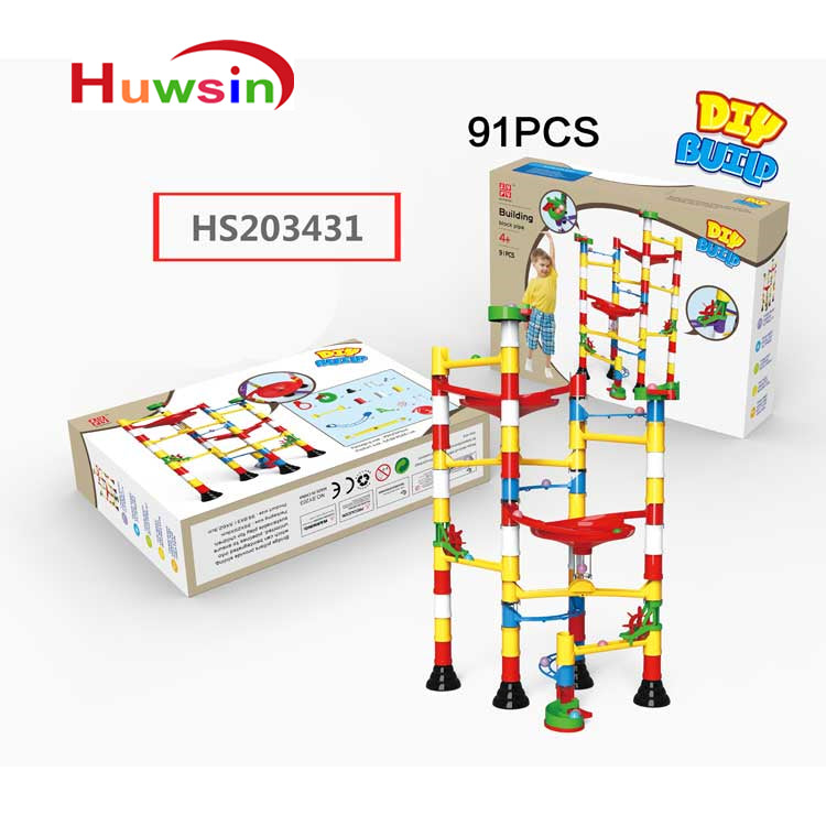 HS203431, Yawltoys, Plastic Building block,91pcs, Educational toy for kids