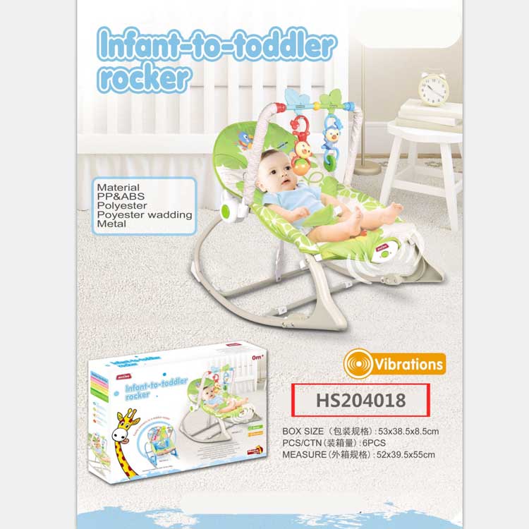 HS204018, Yawltoys, Infant to toddler rocker, Bed bell, Baby toy