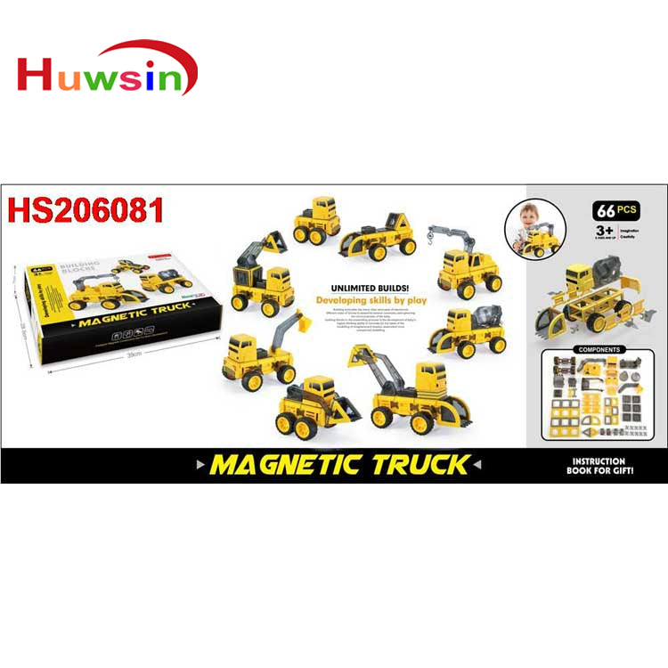 HS206081, Yawltoyss, Magnetic truck set,magic building block for kids