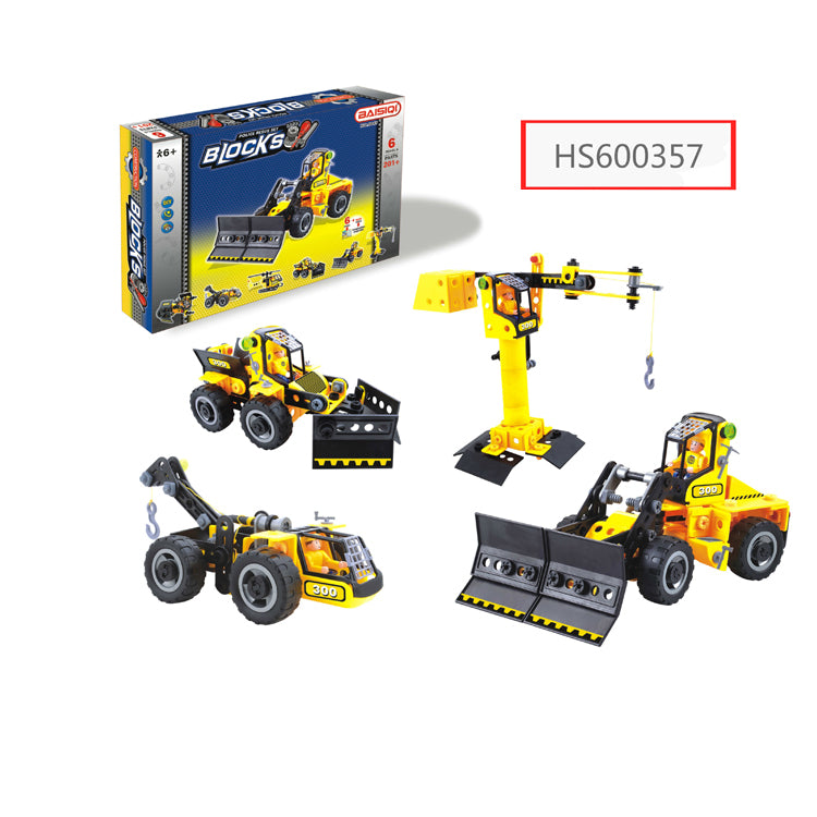 HS600357, Yawltoys, Wholesale new design plastic building blocks toy car blocks for children