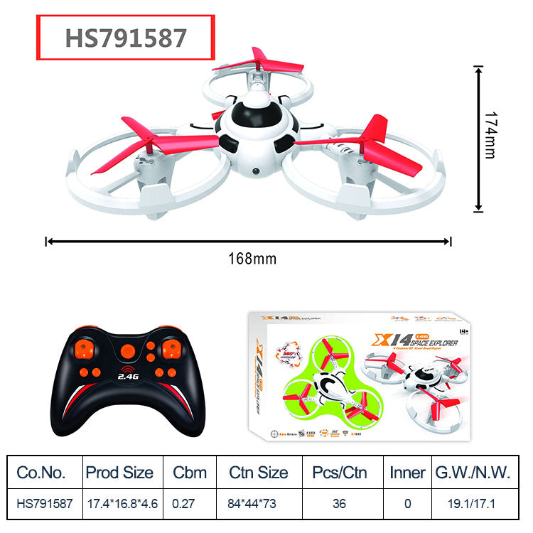 HS791587, Yawltoys, High quality plastic RC drone with remote control