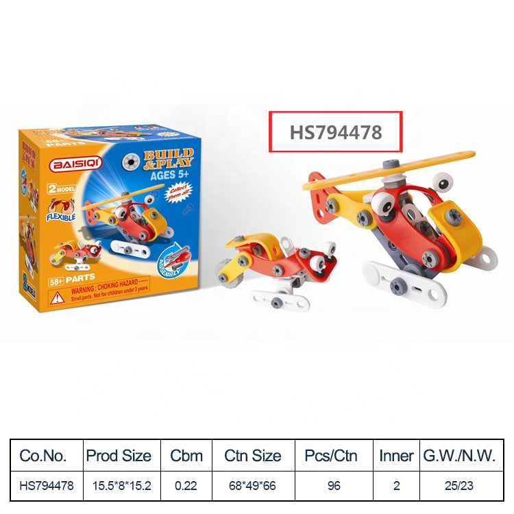 HS794478, Yawltoys, Safety Kid Toy Airplane Building Toy For DIY
