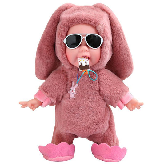 Children's toys electric magnetic control ice cream dolls can sing dance back poetry will cry laugh boys and girls plush dog