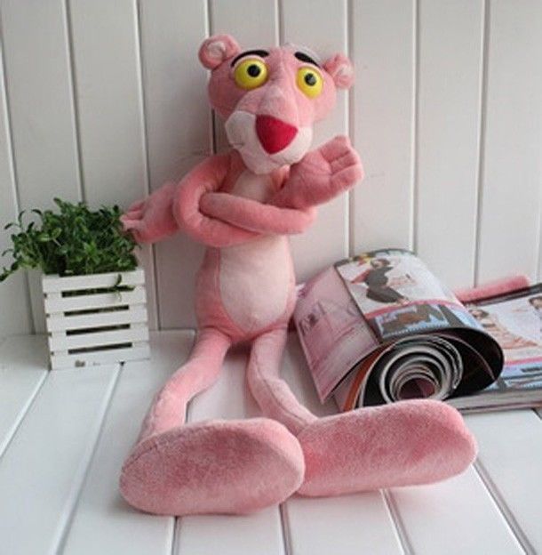 Lovely Children Gift Naughty Pink Panther Stuffed Toy Plush Doll Plaything 40CM