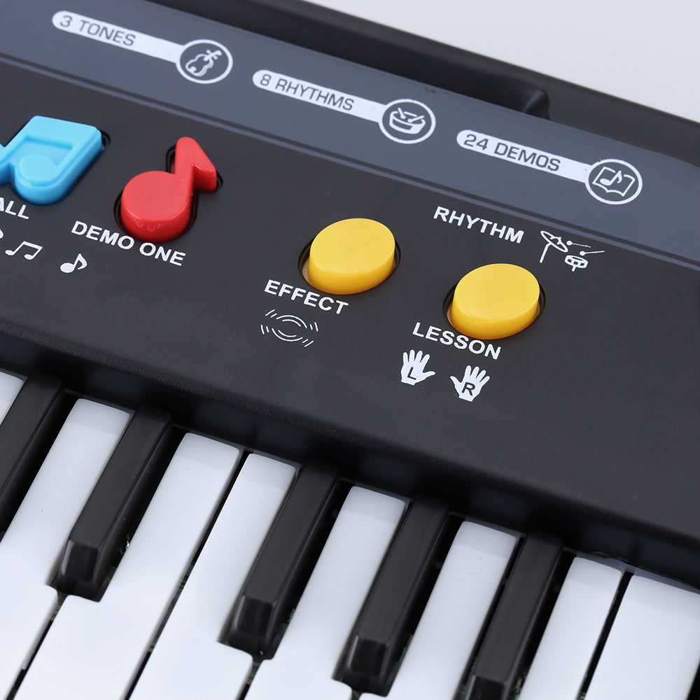 37 Keys Multifunctional Mini Electronic Keyboard Piano Music Toy with Microphone Educational Electone Gift for Children Babies