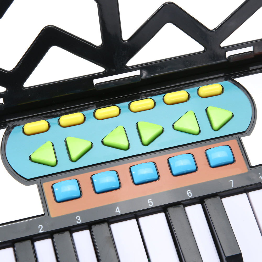 Electronic Piano Keyboard Toy Educational Kids Musical Instrument 11 Playing Mode Music Piano with Adjustable Volume Rhythm