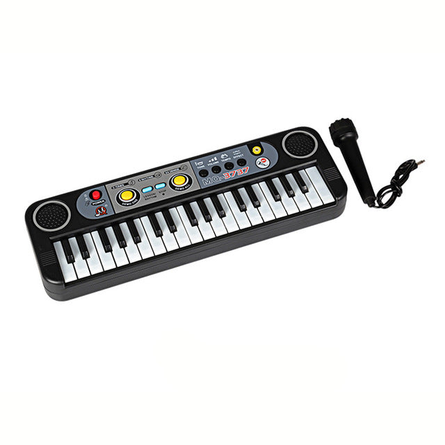Musical Instruments Gifts Mini 37 Keys Electone Keyboard Toys With Microphone Learning Educational Toys For Children Beginners