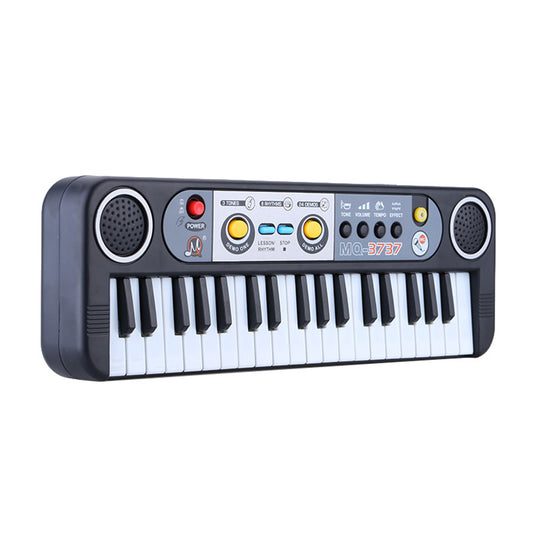 heya 37 Keys Multifunctional Mini Electronic Keyboard Piano Music Toy with Microphone Educational Electone Gift for Children Babies