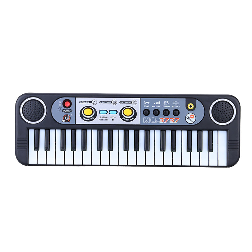 37 Keys Multifunctional Mini Electronic Keyboard Piano Music Toy with Microphone Educational Electone Gift for Children Babies