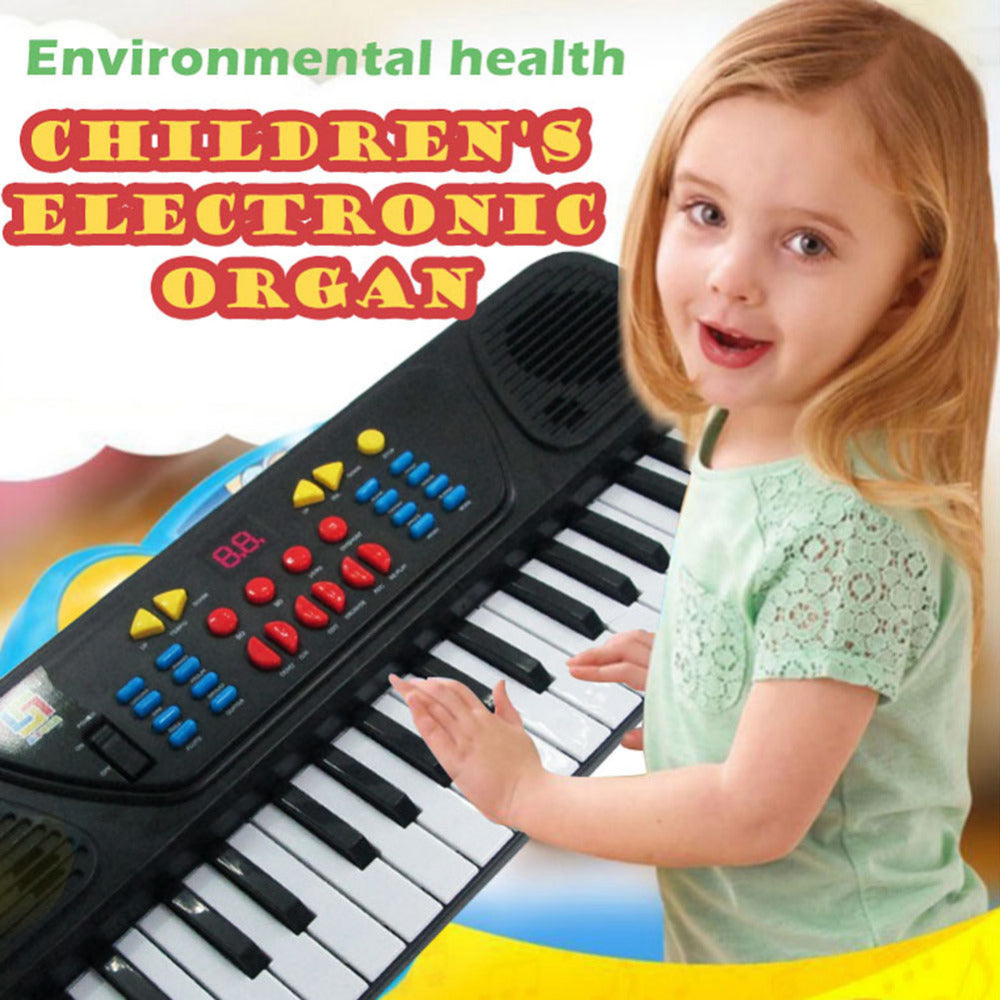 Children Music Toys 37 Keys Electone Mini Electronic Keyboard Musical Toy with Microphone Educational Electronic Piano Toy