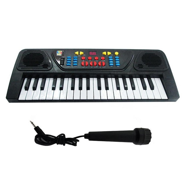 Children Music Toys 37 Keys Electone Mini Electronic Keyboard Musical Toy with Microphone Educational Electronic Piano Toy