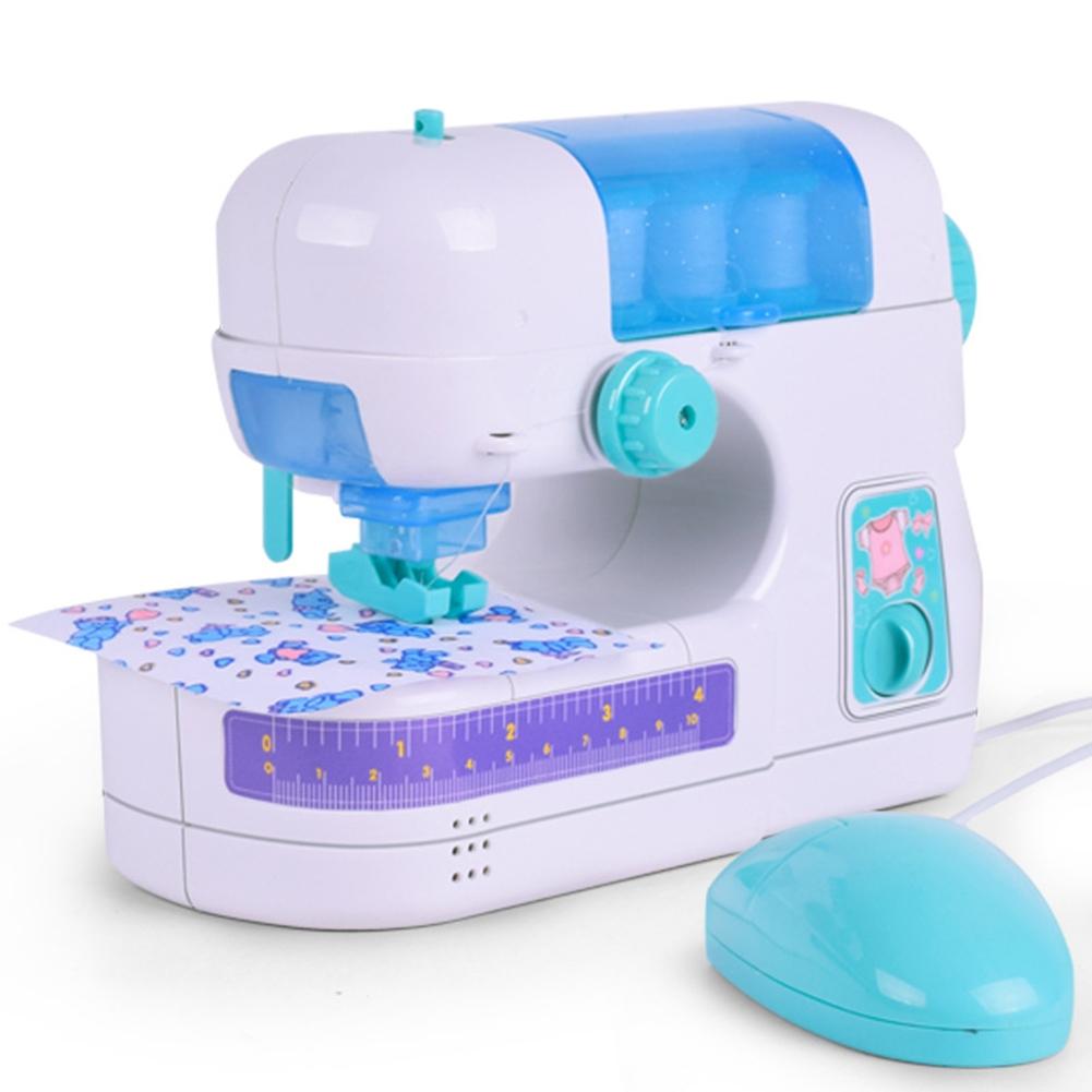 LeadingStar New simulation of electric doll clothes sewing machine small household appliances children playing home toys