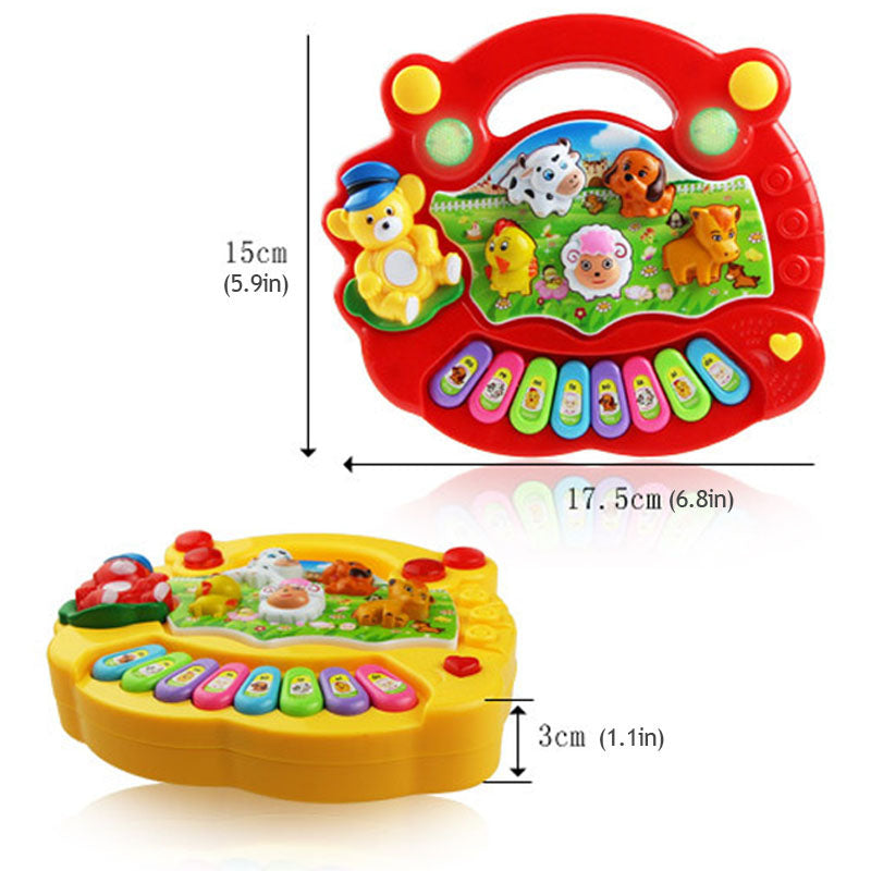New Popular Musical Instrument Toy Baby Kids Animal Farm Piano Developmental Music Toys for Children