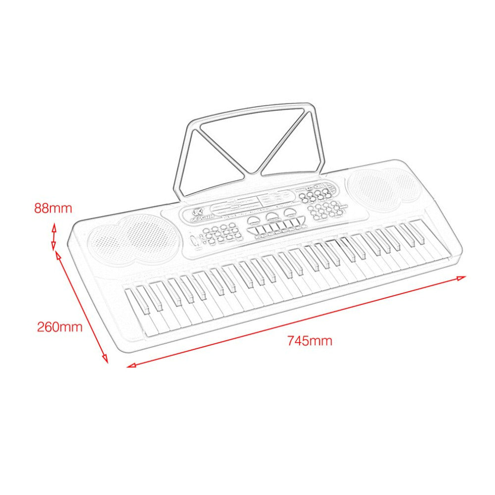 New 54 Keys Music Digital Keyboard Piano Electronic Piano Organ with Music Stand Microphone Electronic Or Educational Toys Piano