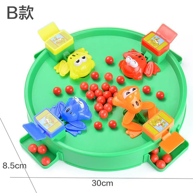Vibrato with the same paragraph frog to eat beans toys large double parent-child desktop children's puzzle more than greedy