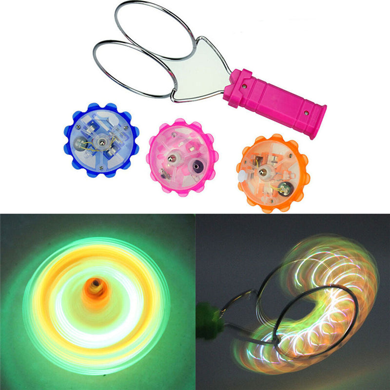 New Magnetic Gyro Wheel Magic Spinning Top Laser Led Gyro Colorful Light Toy Children Light-Up Toys Gift