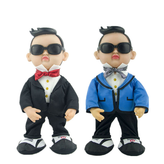 Electric plush toys for children Plush doll simulation Gangnam Style PSY creative funny toy Dancing singing dolls birthday gift
