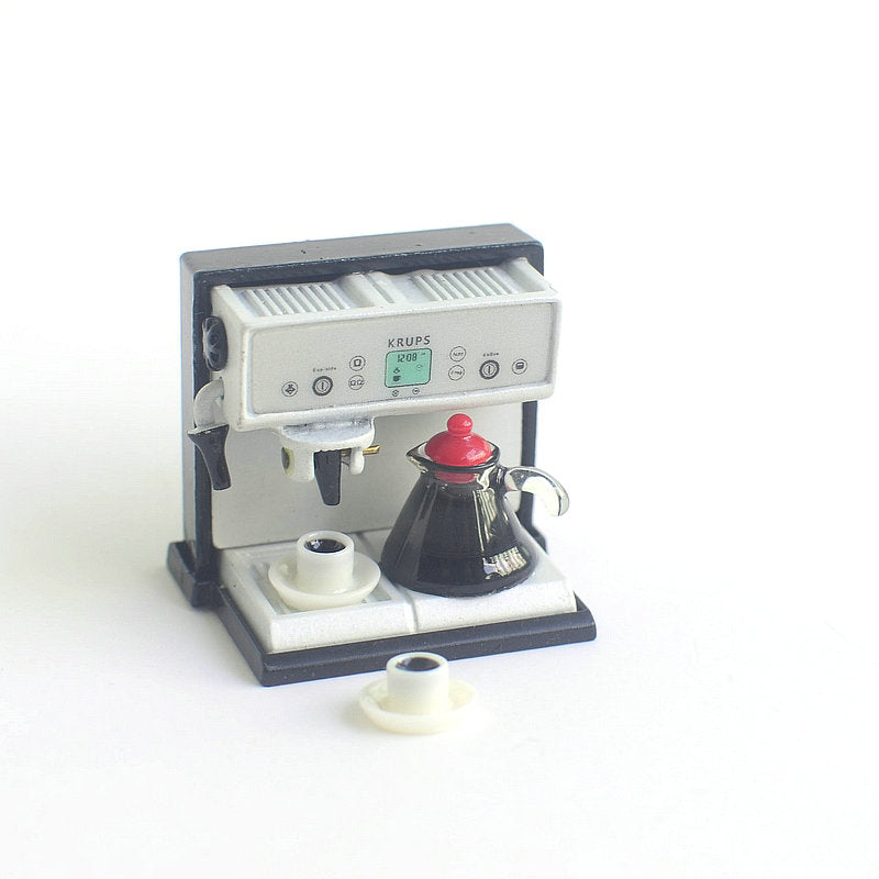 wholesale 1:12 dollhouse miniature Mini Coffee machine doll accessories furniture toy match sylvanian families collectible Gift