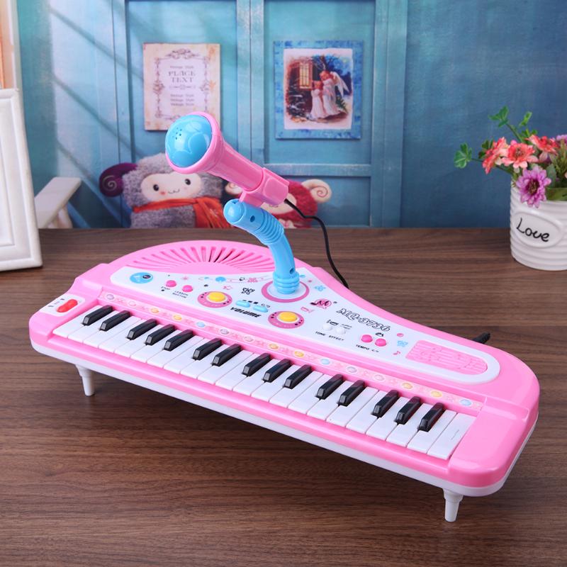 Multifunction Electronic Piano with Mic Toy Gifts Music Education Keyboard for Children Musical Instrument Learning Toy Gifts